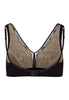 Back cutout view of HA black modal/viscose/tencel Soft Cup Bra