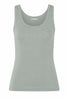 Front cutout view of HA green tea cotton Tank Top
