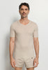 Front view of a men model wearing HA moon cotton S/SLV Shirt
