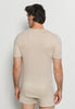Back view of a men model wearing HA moon cotton S/SLV Shirt