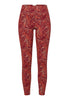 Front cutout view of HA graphic marble microfibre Leggings