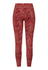 Back cutout view of HA graphic marble microfibre Leggings