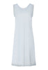 Front cutout view of HA watery blue cotton Sleeveless Nightdress 90cm