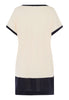 Back cutout view of HA antique white cotton S/SLV Nightdress 85cm