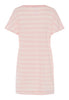 Back cutout view of HA coral stripes cotton S/SLV Nightdress 85cm