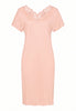 Front cutout view of HA morning glow modal/viscose/tencel S/SLV Nightdress 100cm