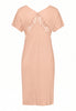 Back cutout view of HA morning glow modal/viscose/tencel S/SLV Nightdress 100cm