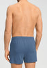 Back view of a men model wearing HA tanzanite melange modal/viscose/tencel Boxers