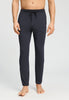 Front view of a men model wearing HA charcoal melange modal/viscose/tencel Long Pants