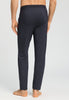 Back view of a men model wearing HA charcoal melange modal/viscose/tencel Long Pants