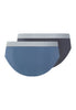 Back cutout view of HA stormy gray/tanzanite cotton Briefs 2Pack