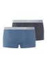 Back cutout view of HA stormy gray/tanzanite cotton Pants 2Pack