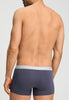 General view of a men model wearing HA stormy gray/tanzanite cotton Pants 2Pack