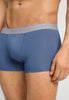 General view of a men model wearing HA stormy gray/tanzanite cotton Pants 2Pack