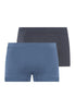 Back cutout view of HA stormy gray/tanzanite cotton Pants 2Pack