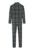 Back cutout view of HA willow squares cotton L/SLV Pajama