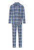 Front cutout view of HA pacific squares cotton L/SLV Pajama