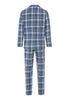 Back cutout view of HA pacific squares cotton L/SLV Pajama