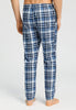 Back view of a men model wearing HA pacific squares cotton Long Pants