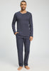 Full-body view of a men model wearing HA stormy flannell cotton Long Pants