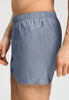 Close-up view of a men model wearing HA chambray blue cotton Boxers