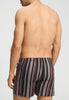 Back view of a men model wearing HA pinecone stripes cotton Boxers