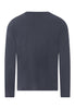Back cutout view of HA stormy gray cotton L/SLV Shirt