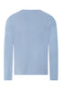 Back cutout view of HA cashmere blue cotton L/SLV Shirt