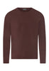 Front cutout view of HA glazed chocolate cotton L/SLV Shirt