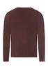 Back cutout view of HA glazed chocolate cotton L/SLV Shirt