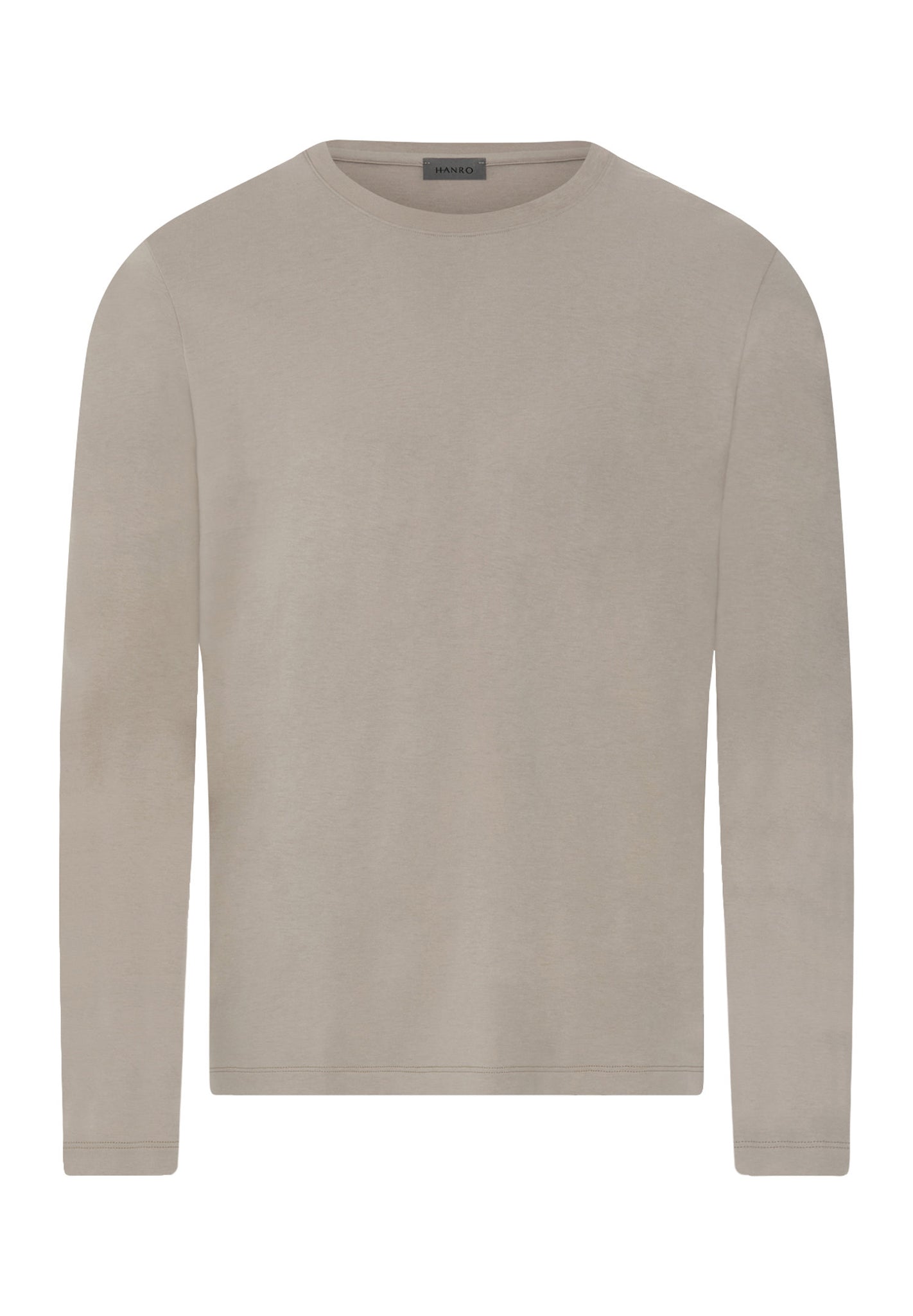 Front cutout view of HA wooly beige cotton L/SLV Shirt