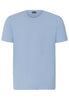 Front cutout view of HA cashmere blue cotton S/SLV Shirt