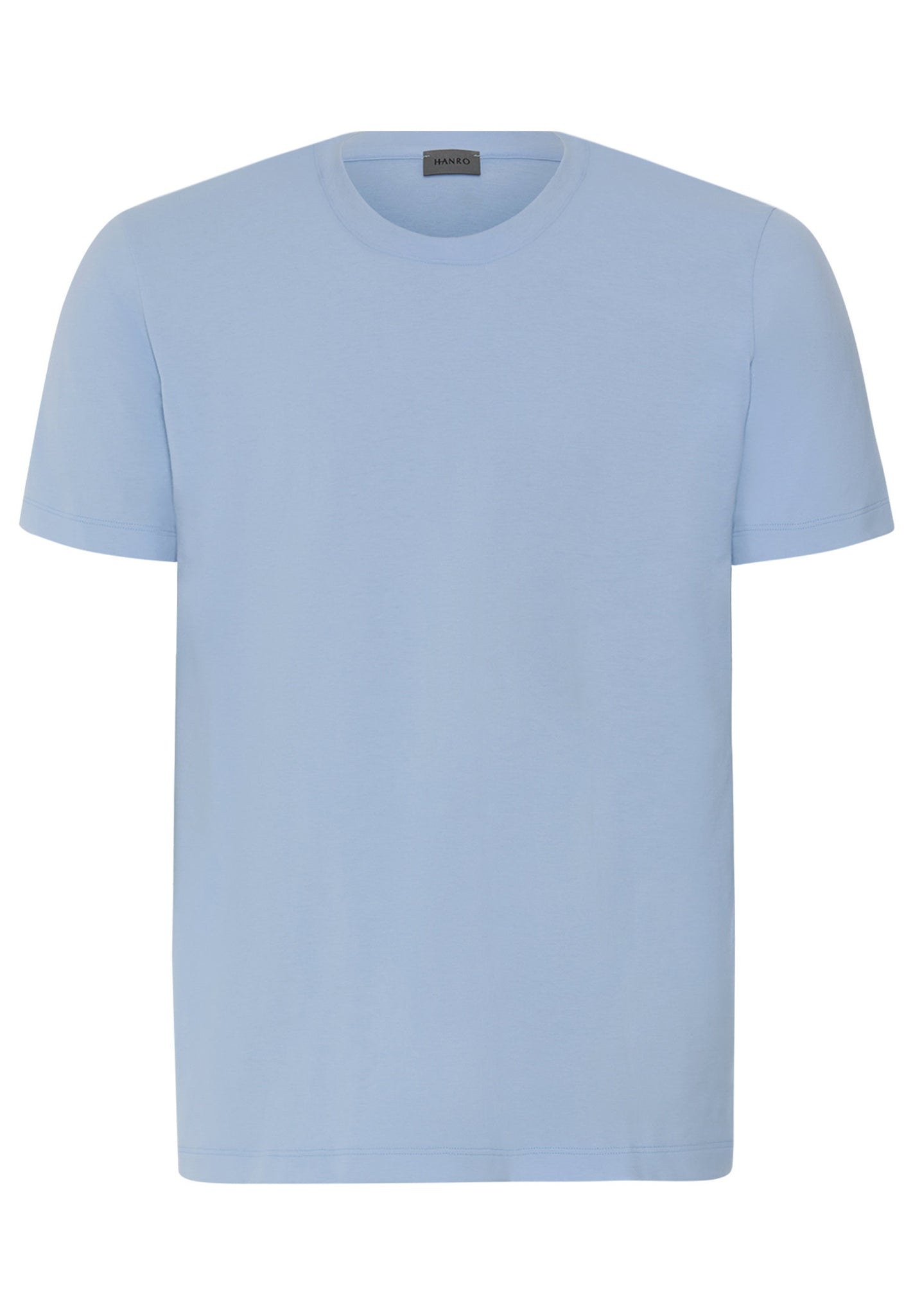 Front cutout view of HA cashmere blue cotton S/SLV Shirt