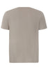 Back cutout view of HA wooly beige cotton S/SLV Shirt