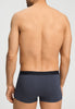Back view of a men model wearing HA stormy gray microfibre Pants