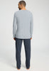 Back view of a men model wearing HA celestial night cotton L/SLV Pajama