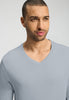 Close-up view of a men model wearing HA celestial night cotton L/SLV Pajama