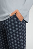 General view of a men model wearing HA celestial night cotton L/SLV Pajama