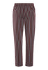 Back cutout view of HA libra stripes cotton Long Pants