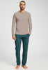 Full-body view of a men model wearing HA pisces garden cotton Long Pants