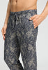 Close-up view of a men model wearing HA midnight dream cotton Long Pants