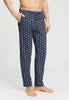 Front view of a men model wearing HA celestial night cotton Long Pants