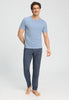 Full-body view of a men model wearing HA celestial night cotton Long Pants
