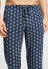 Close-up view of a men model wearing HA celestial night cotton Long Pants