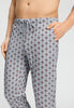 Close-up view of a men model wearing HA celestial light cotton Long Pants
