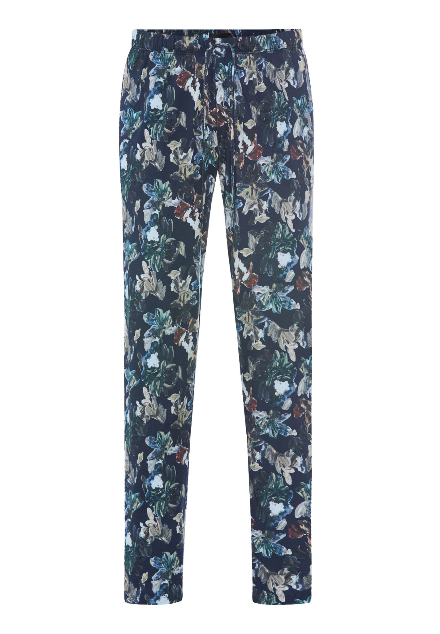 Front cutout view of HA night garden cotton Long Pants