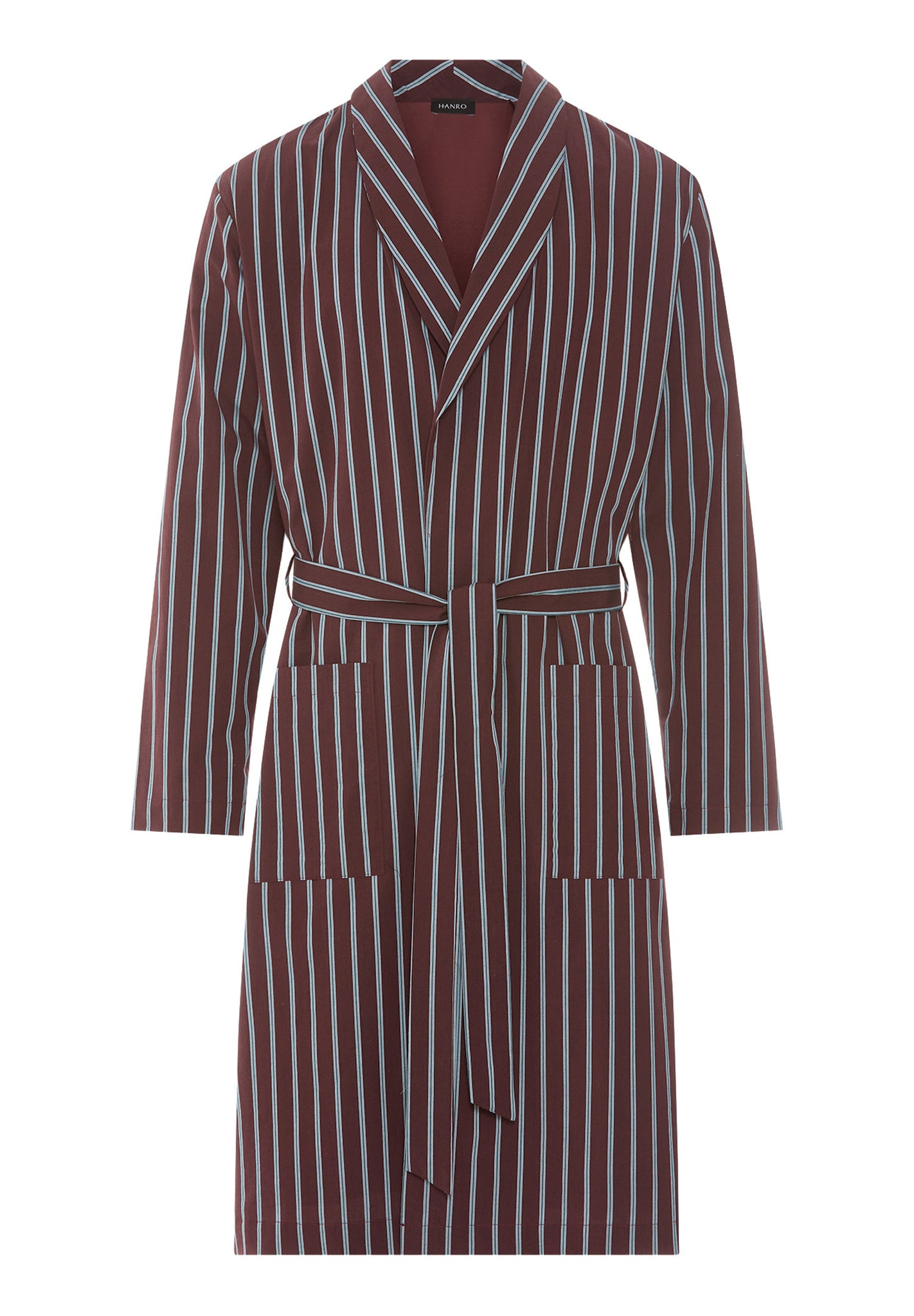 Front cutout view of HA libra stripes cotton Robe