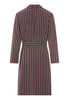 Back cutout view of HA libra stripes cotton Robe