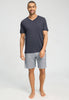 Front view of a men model wearing HA celestial light cotton S/SLV Pajama