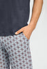 General view of a men model wearing HA celestial light cotton S/SLV Pajama